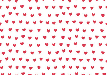 Seamless pattern of heart shape. Pink romantic pattern. Pink colors. Trendy vector illustration. Valentine's day, birthday pattern design for wrapping paper, paper bags, wallpaper