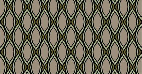 Fototapeta premium The images showcase abstract patterns with repeating oval shapes in bright color combinations such as cyan, lime, magenta, and gold. Perfect for decorative designs or textile applications.