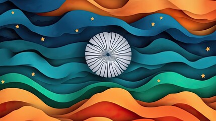 Vector illustration of Happy Republic Day concept banner
