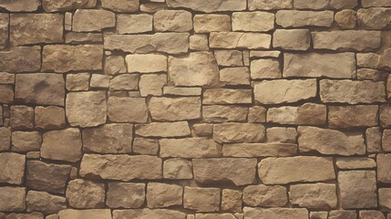 Rustic brown stone wall texture offering a natural, weathered appearance for creative projects and backgrounds