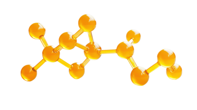 Molecular and DNA model transparent background