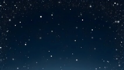 Obraz premium Graceful Snowfall Against a Midnight Sky.