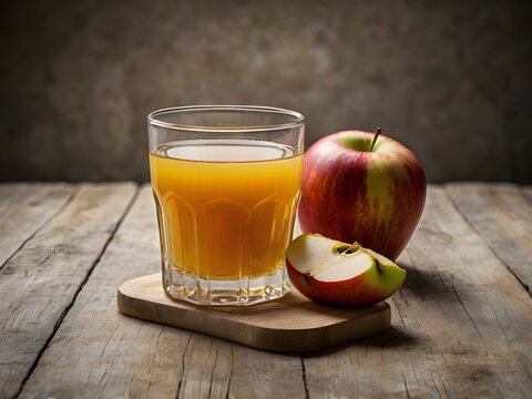 photo of fresh apple juice ready to be enjoyed