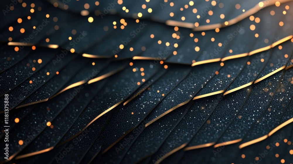 Poster a gradient background transitioning seamlessly from deep black to shimmering gold, creating a luxuri