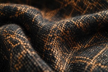 Obraz premium A Detailed Close-Up of a Dense Warm Weave Textile Perfect for Interior Design Projects and Fashion Applications