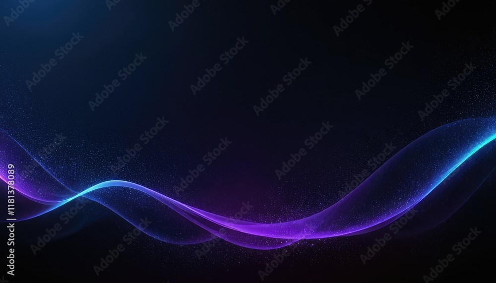 Poster abstract dark background with purple lines generative ai 7