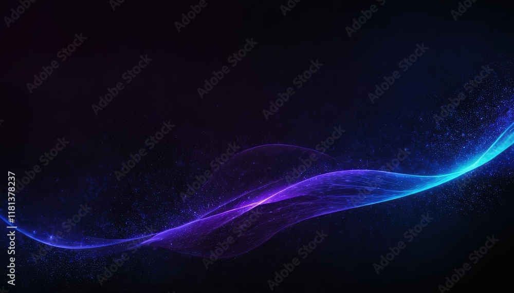 Poster abstract dark background with purple lines generative ai 6