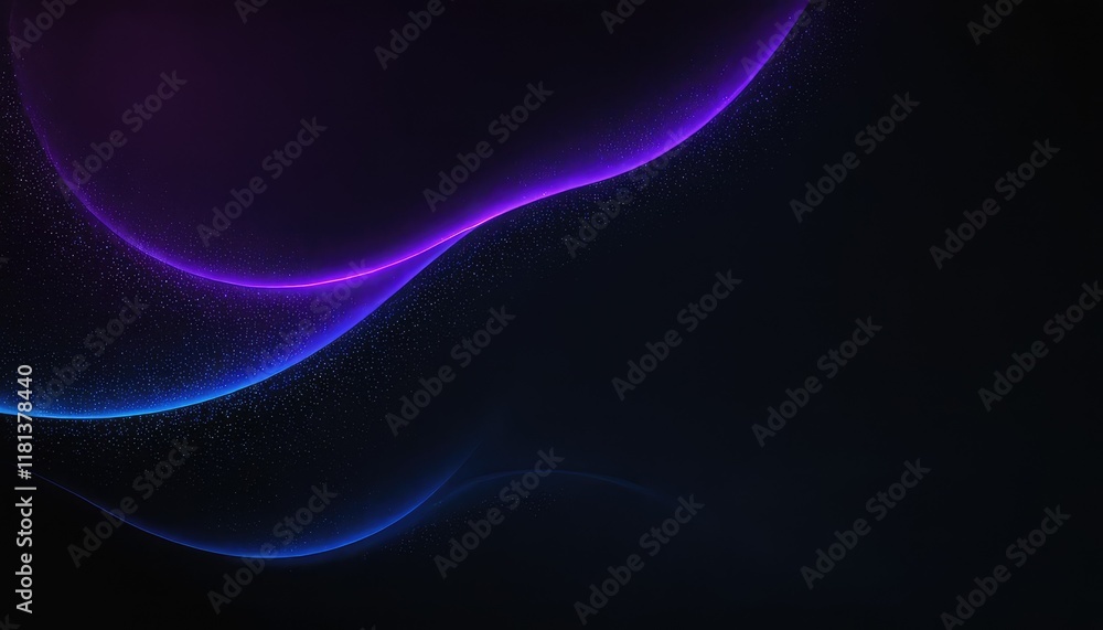 Poster abstract dark background with purple lines generative ai 4