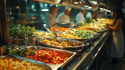 Culinary feast displayed in a vibrant dining establishment