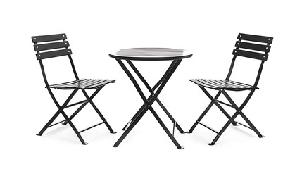 Small bistro table set two folding chair black metal isolated white background casual versatile appeal s 250 ar 169 v 61 1280092550933254240 relaxed Create explore organize