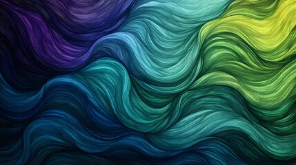 Obraz premium Abstract floral background with soft wavy patterns in blue and purple tones