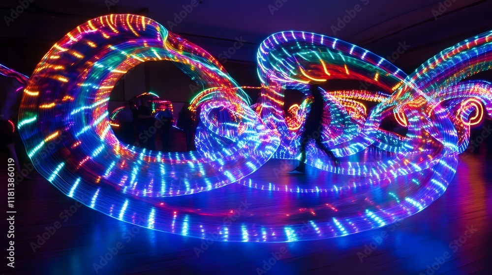 Poster abstract speed motion blur with colorful lines and energy waves