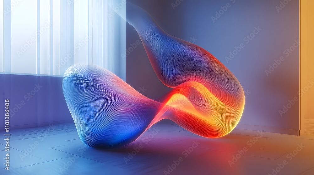 Poster abstract speed motion blur with colorful lines and energy waves