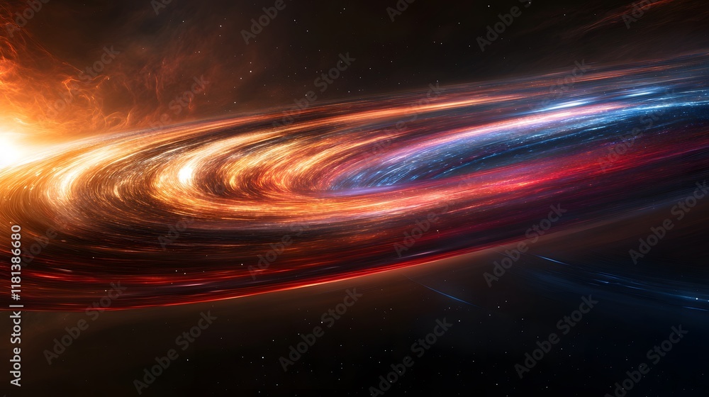 Poster abstract speed motion blur with colorful lines and energy waves