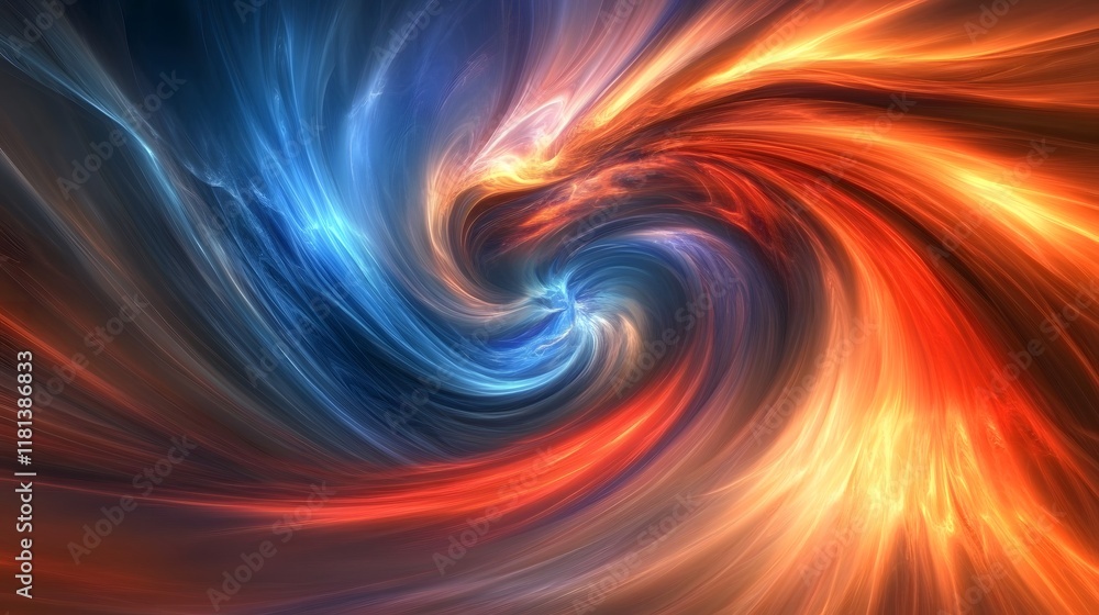 Poster abstract speed motion blur with colorful lines and energy waves