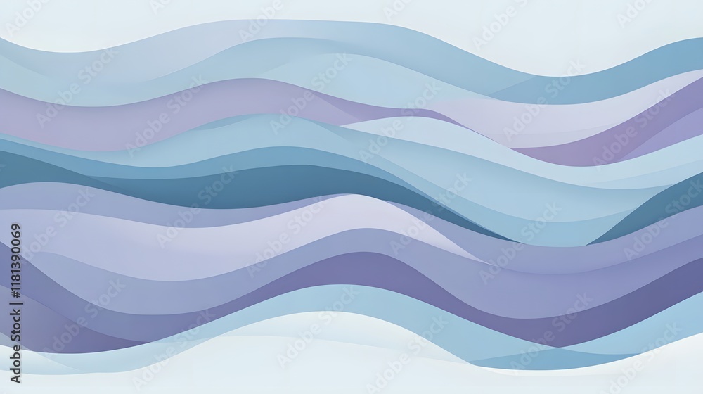 Poster colorful abstract wave background design with ocean-inspired patterns and curves