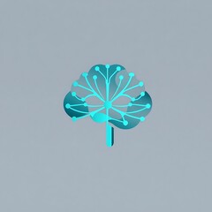 Abstract Brain Tree:  A stylized illustration of a brain shaped like a tree, with glowing cyan nodes representing interconnected ideas and neural pathways.