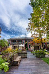 autumn in the liuba qinling mountains, china