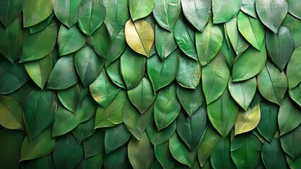Natural green leaf wall decoration enhances indoor spaces