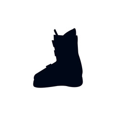 Ski boot sport skiing skis emoji vector illustration