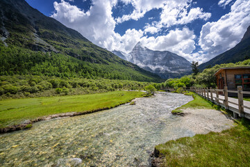 Hengduan Mountains in Yading, Daocheng, China