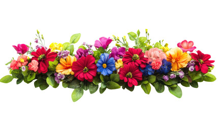 Obraz premium Colorful floral arrangement or bouquet transparent background