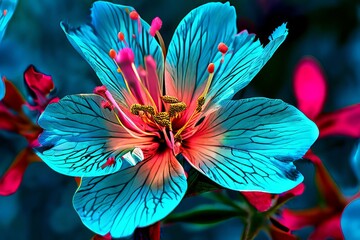 floral bloom lines of code blossom into digital flowers