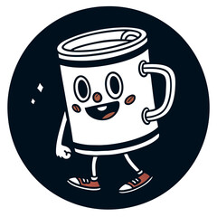 coffee cup with beans