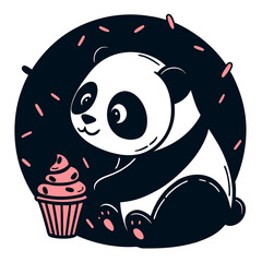 black and white panda