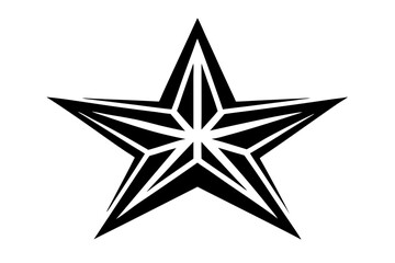 Obraz premium black and white star