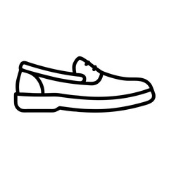 boat shoes icon, footwear line art, footwear vector - simple black line art icon of boat shoes perfect for logos, and footwear-themed designs.