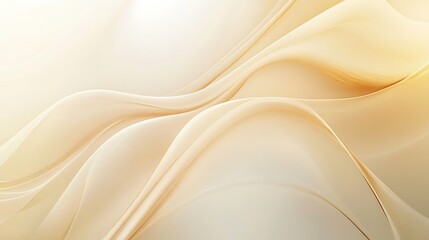 Obraz premium Abstract Beige Waves Flowing Design