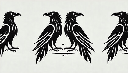 Fototapeta premium Hugin and Munin 