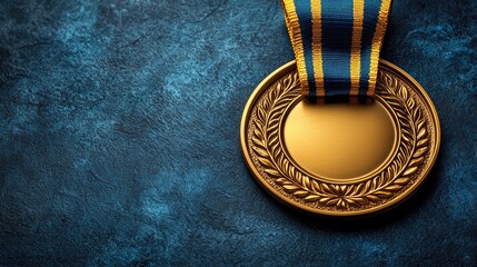 Golden Medal of Honor: A Symbol of Triumph, Excellence, and Achievement. Celebrate Victory and Success with this Premium Award