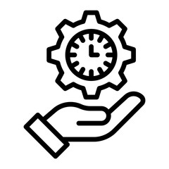 Transaction Vector Line Icon Design