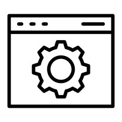Time Management Vector Line Icon Design