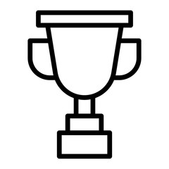 Trophy Vector Line Icon Design