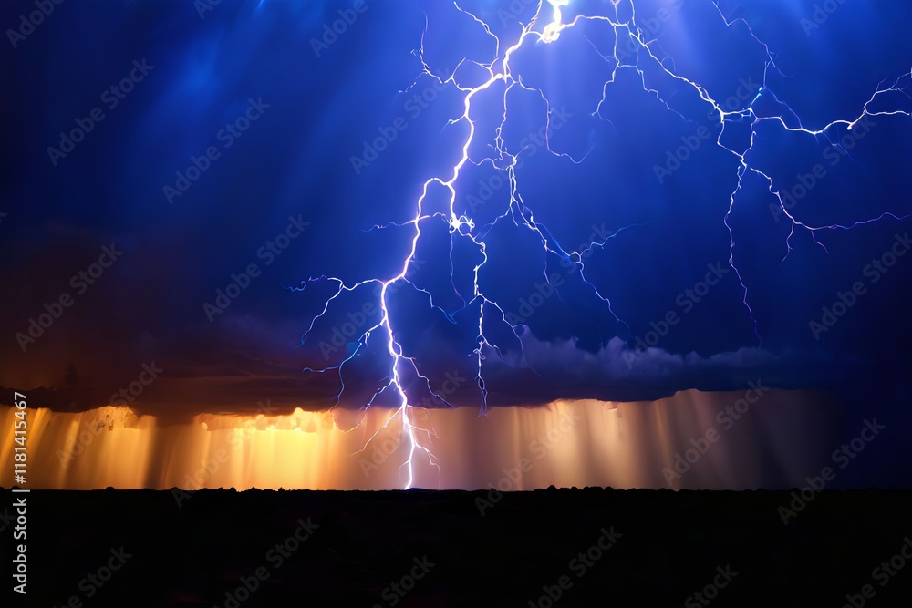 Poster lightning as radio source showing how lightning generates radio