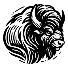 Buffalo Head vector illustration