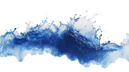 Liquid or paint splash transparent background