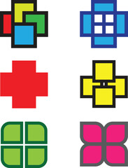 Different colorful Shapes icon