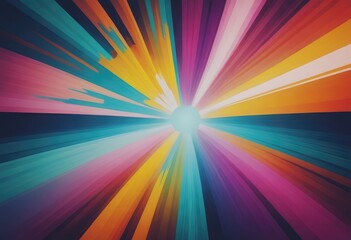 Fototapeta premium Vibrant and Colorful Abstract Light Trails Captured in Dynamic Motion and Flowing Effects