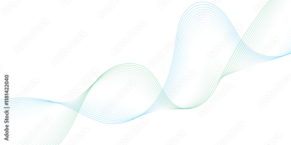Poster wave flowing liquid line abstract background. black and white vector design 3d lines in perspective,