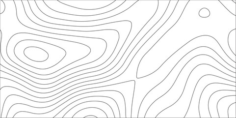 Abstract white contour wave lines topographic background, lines map seamless pattern, modern wallpaper texture and realistic design used for banner and posters, mountain relief geographic pattern.