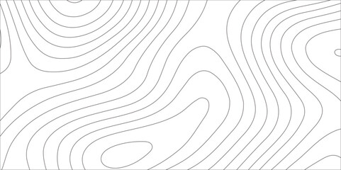Abstract white contour wave lines topographic background, lines map seamless pattern, modern wallpaper texture and realistic design used for banner and posters, mountain relief geographic pattern.