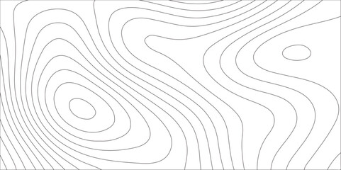 Abstract white contour wave lines topographic background, lines map seamless pattern, modern wallpaper texture and realistic design used for banner and posters, mountain relief geographic pattern.