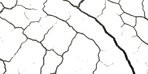Realistic Earthquake Damage Vector Textures Featuring Cracks and Breaks on Land, Walls, and Floors in Black, White, and Grey, Perfect for Adding Distress and Surface Deformation to Digital Designs.


