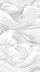 Obraz premium Abstract White Wave Pattern Graphic Design