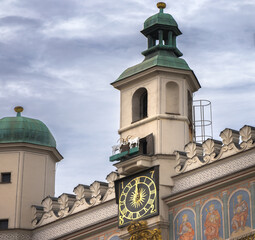 Clock Goats Delight at Poznan Town Hall in Poland