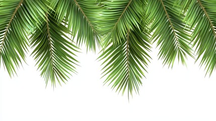 Stunning Tropical Palm Leaves, Vibrant Green Foliage